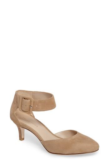 Women's Pelle Moda Ankle Strap Pump .5 M - Brown