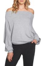 Women's 1.state Off The Shoulder Sweater - Grey