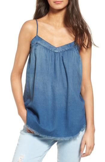 Women's Ag Kimberley Raw Hem Chambray Tank
