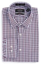 Men's Nordstrom Men's Shop Smartcare(tm) Trim Fit Check Dress Shirt .5 32/33 - Red