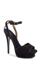 Women's Saint Laurent Tribute Platform Sandal .5us / 38.5eu - Black
