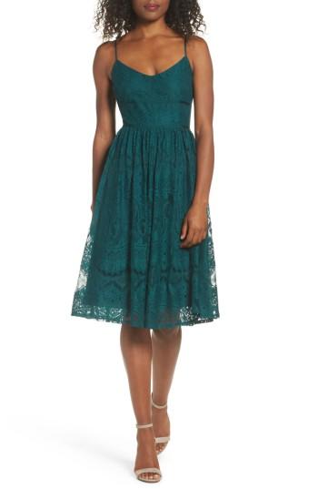 Women's Bb Dakota Galena Fit & Flare Dress - Green