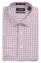 Men's Nordstrom Men's Shop Smartcare(tm) Traditional Fit Plaid Dress Shirt .5 32 - Red