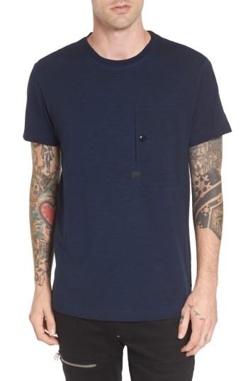 Men's G-star Raw Stalt Pocket T-shirt, Size - Blue