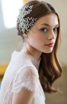 Brides & Hairpins 'veda' Crystal Embellished Hair Comb, Size - Grey
