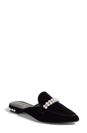 Women's Stuart Weitzman Guamule Imitation Pearl Embellished Mule