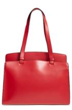 Lodis Audrey Collection - Jana Leather Tote - Red