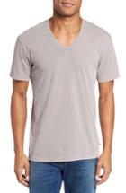 Men's James Perse Short Sleeve V-neck T-shirt - Grey