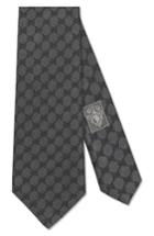 Men's Gucci Arend Print Silk Tie, Size - Grey