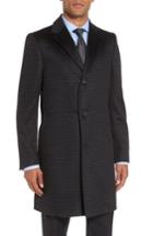 Men's Monte Rosso Cameron Check Cashmere Overcoat