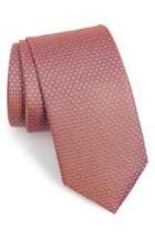 Men's Eton Solid Silk Tie, Size - Orange