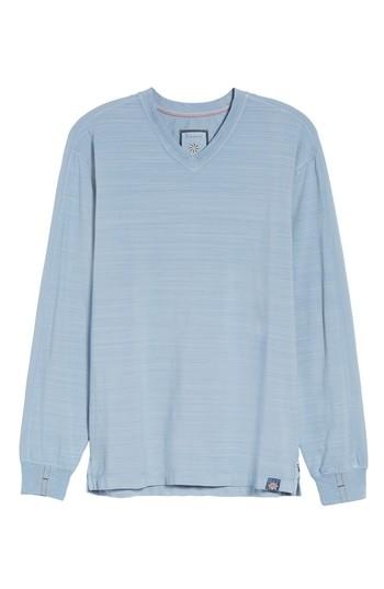 Men's Thaddeus Vinn Slubbed Long Sleeve V-neck T-shirt