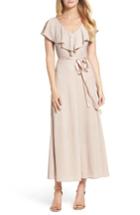 Women's Taylor Dresses Ruffle Maxi Dress - Beige