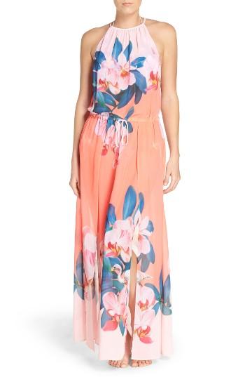 Women's Ted Baker London Orchid Wonderland Cover-up Maxi Dress