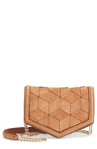 Women's Welden Jaunt Woven Calfskin Suede Wallet On A Chain - Red