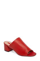 Women's Topshop Notorious Metallic Slide Sandal .5us / 37eu - Red