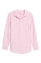 Women's Tommy Bahama Cabana Stripe Button-up Top - Pink