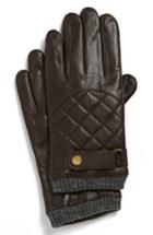 Men's Polo Ralph Lauren Quilted Racing Gloves - Brown