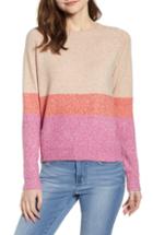 Women's Vero Moda Colorblock Sweater - Brown