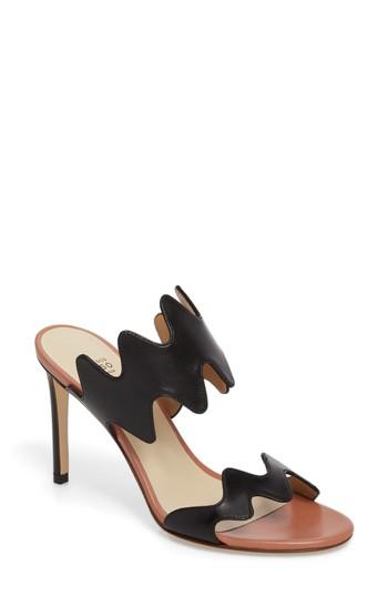Women's Francesco Russo Zigzag Sandal Us / 35eu - Black