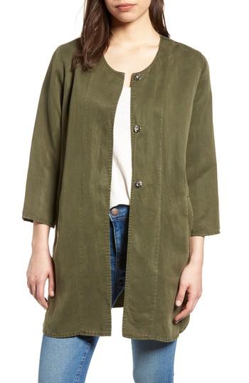 Women's Dear John Denim Tunic Jacket - Green