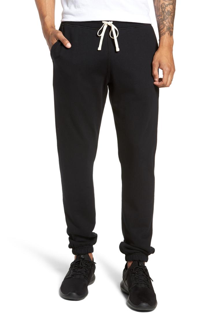 Men's Reigning Champ Cotton Jogger Pants - Black