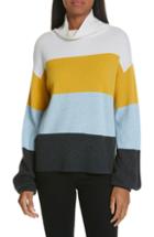 Women's Veronica Beard Faber Stripe Cashmere Sweater - Yellow