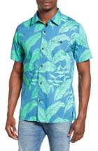 Men's Hurley Belize Print Woven Shirt - Blue