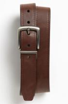 Men's Fossil 'parker' Twist Reversible Leather Belt - Brown/ Black