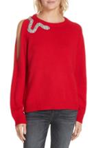 Women's Ba & Sh Ossi Embellished Wool Sweater - Red