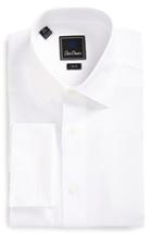 Men's David Donahue Trim Fit Solid Dress Shirt 32/33 - White