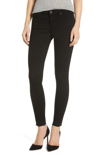 Women's Ag 'the Legging' Ripped Super Skinny Jeans - Black