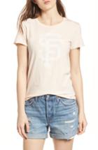 Women's '47 San Francisco Giants Fader Letter Tee - Pink