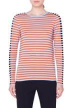 Women's Akris Punto Multicolor Stripe Knit Pullover