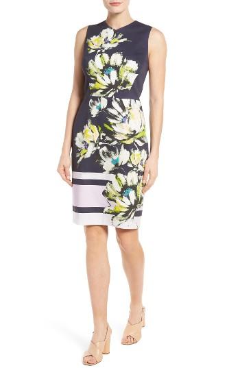 Women's Maggy London Scatter Stem Sheath Dress