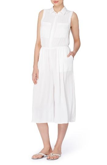 Women's Catherine Catherine Malandrino Bethea Crop Jumpsuit - White