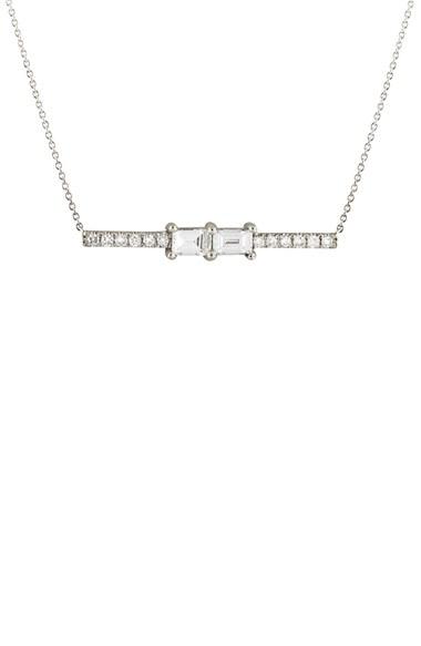 Women's Bony Levy Diamond Bar Pendant Necklace (nordstrom Exclusive)