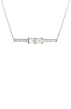 Women's Bony Levy Diamond Bar Pendant Necklace (nordstrom Exclusive)