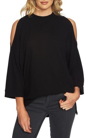 Women's 1.state Cold Shoulder Top, Size - Burgundy