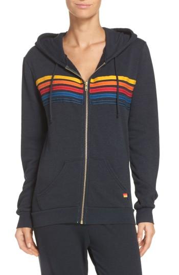 Women's Aviator Nation 5-stripe Zip Hoodie