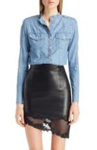 Women's Balmain Denim Top Us / 40 Fr - Blue