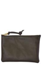 Men's Filson Medium Leather Zipper Pouch - Green
