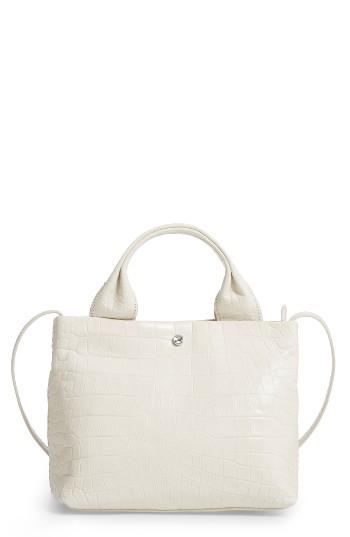 Elizabeth And James Teddy Embossed Leather Satchel -