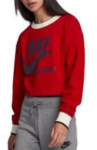 Women's Nike Reversible Crop Sweatshirt - Red
