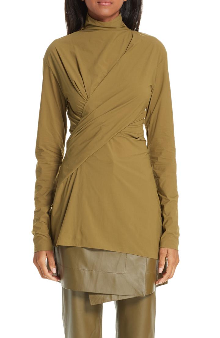 Women's Sies Marjan Peyton Wrap Detail Top - Green