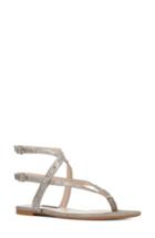 Women's Nine West Simcha Studded Wraparound Sandal M - Grey