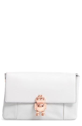 Ted Baker London Jemms Leather Crossbody Bag - Grey