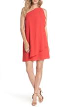 Women's Vince Camuto Souffle One-shoulder Chiffon Shift Dress - Pink