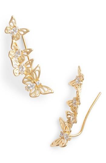 Women's Kate Spade New York Social Butterfly Ear Crawlers