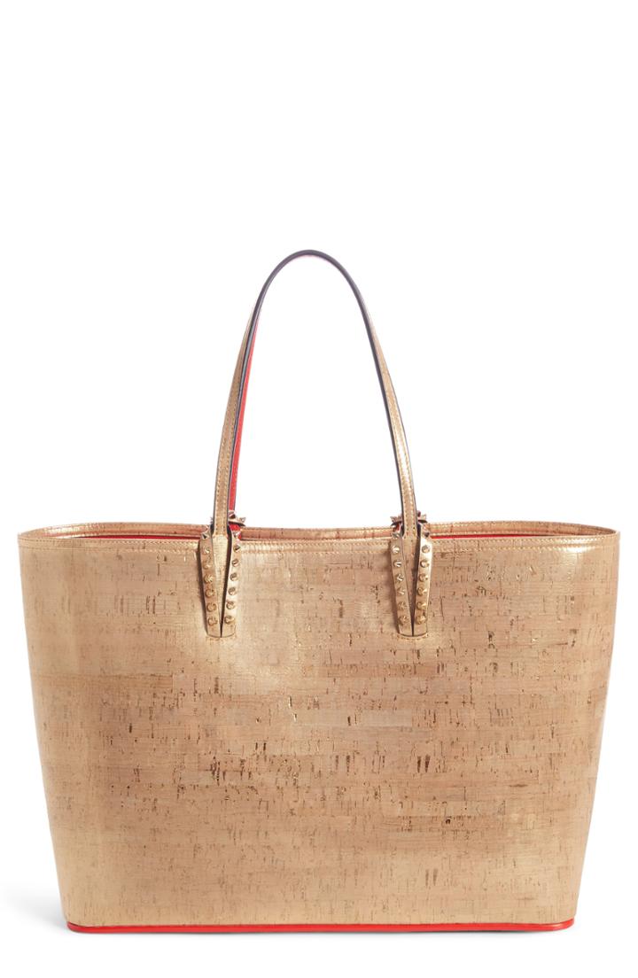 Christian Louboutin Cabata Metallic Cork Tote -